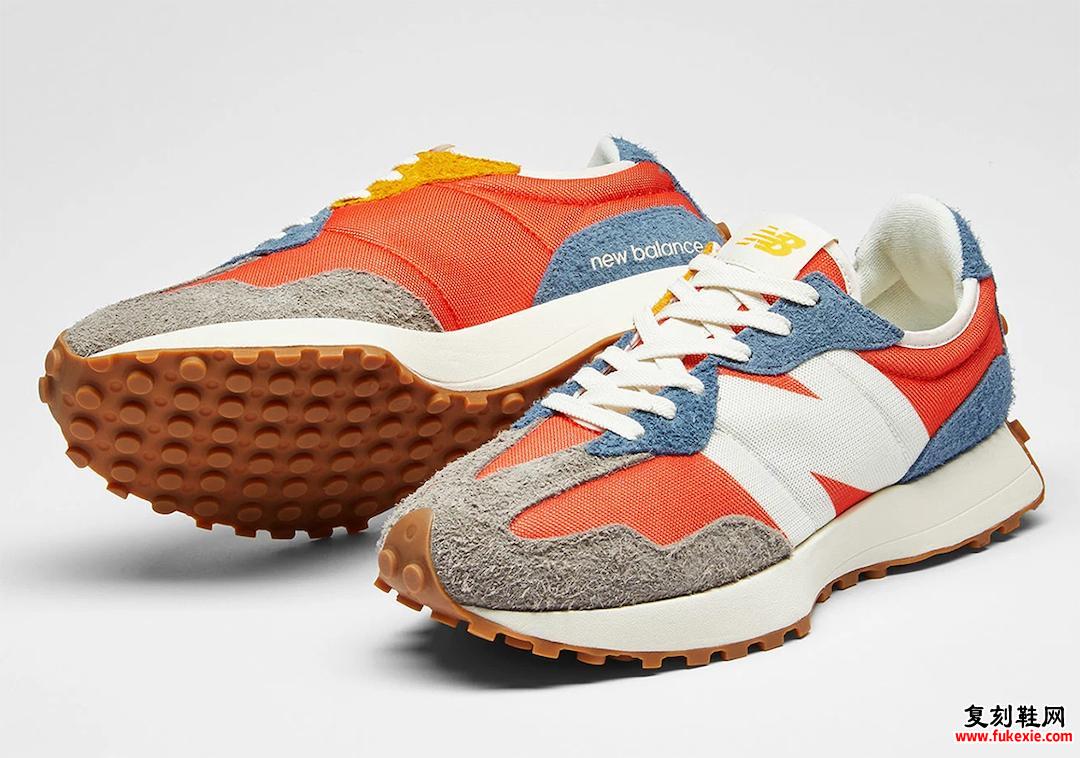 New Balance 327 Orange Blue Grey发售日期信息