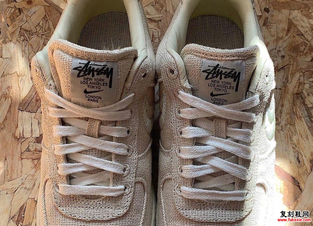 Stussy Nike Air Force 1 Low Fossil Stone