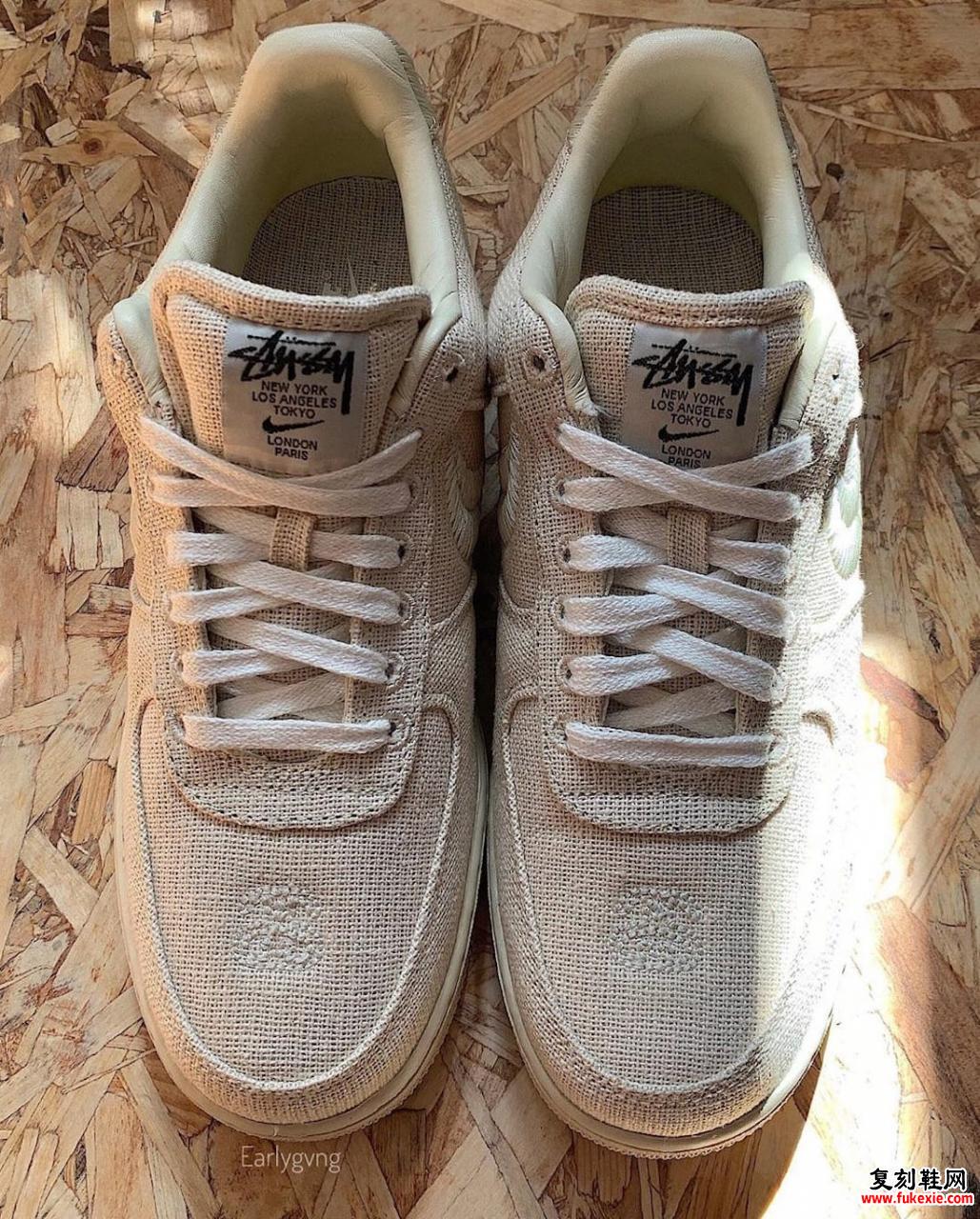 Stussy Nike Air Force 1 Low Fossil Stone CZ9084-200发售日期