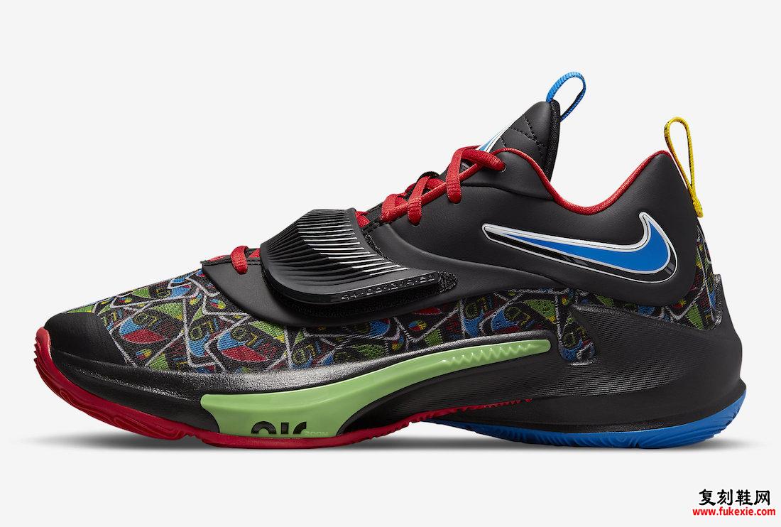 UNO Nike Zoom Freak 3 Wild Card DC9363-001 发布日期