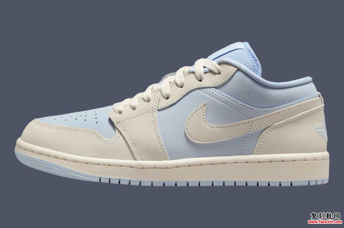 Air Jordan 1 Low “Hydrogen Blue” 将于 2025 年春季发布 货号：IB4003-407