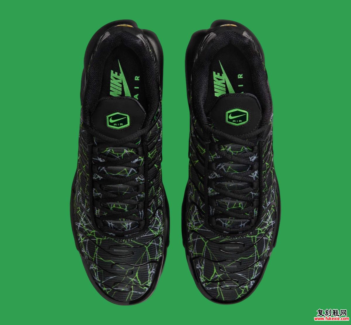 Nike Air Max Plus “Black/Green Strike” 将于 2025 年春季发布 货号：IB3075-001