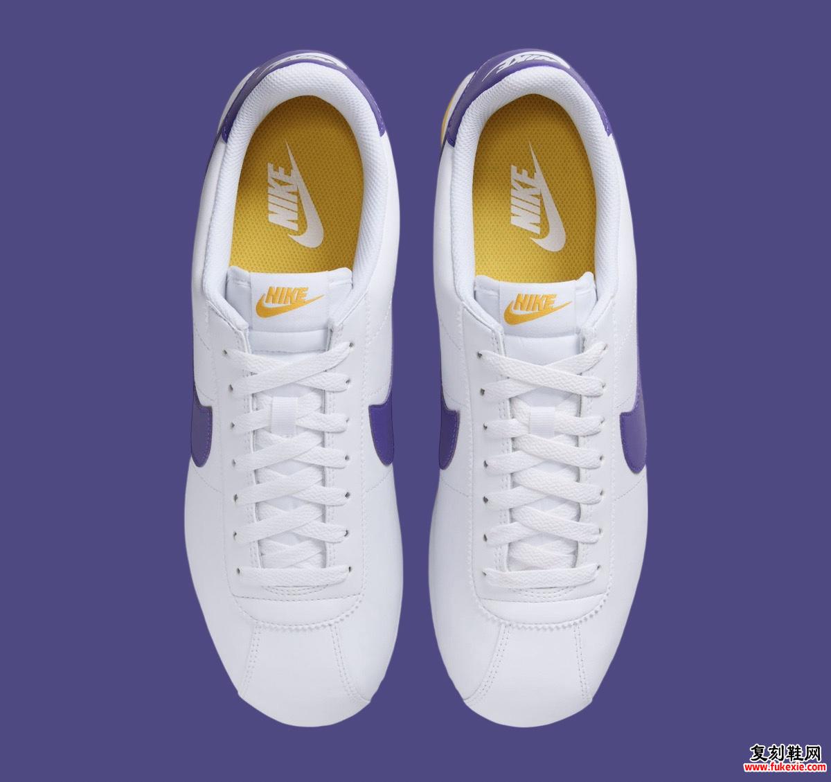 NIKE CORTEZ “LAKERS” 发布 2024 年夏季 货号：DM4044-106