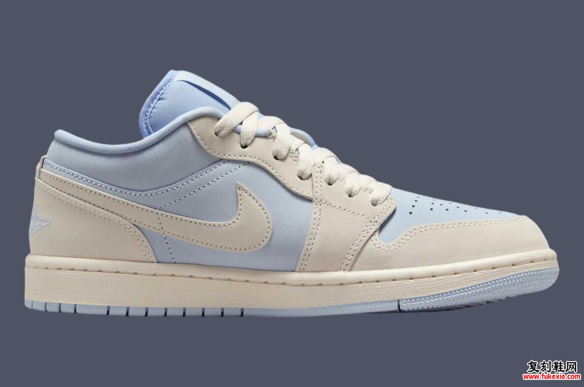 Air Jordan 1 Low “Hydrogen Blue” 将于 2025 年春季发布 货号：IB4003-407