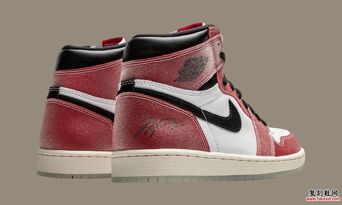 TROPHY ROOM X AIR JORDAN 1 HIGH OG “CHICAGO” 货号：DA2728-100