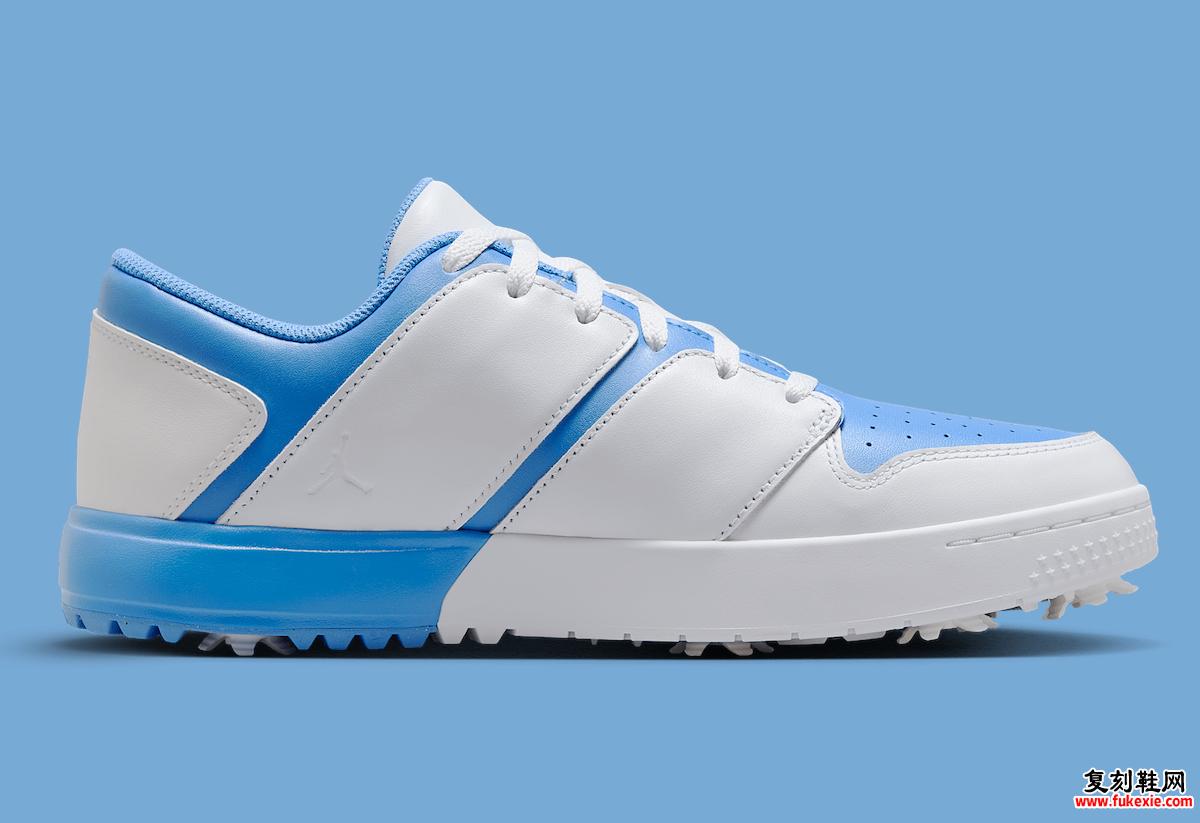 Jordan Nu Retro 1 Low Golf “UNC” 正式发布：经典北卡蓝配色登陆高尔夫球场