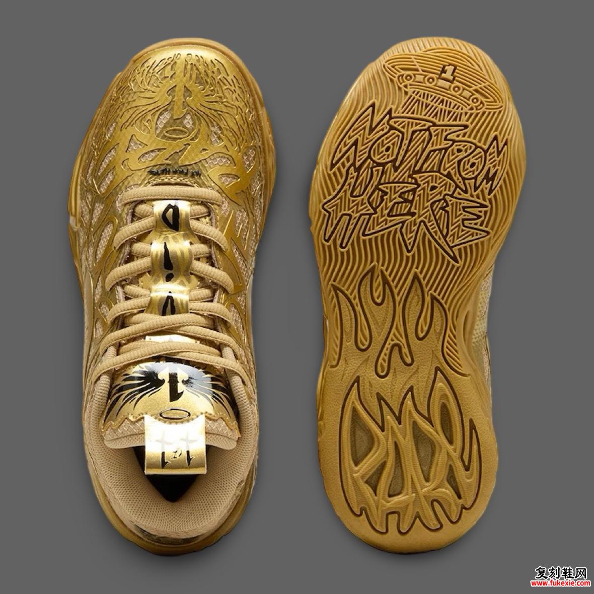 LaMelo Ball黄金战靴PUMA MB.04发布：设计解析与发售详情全汇总