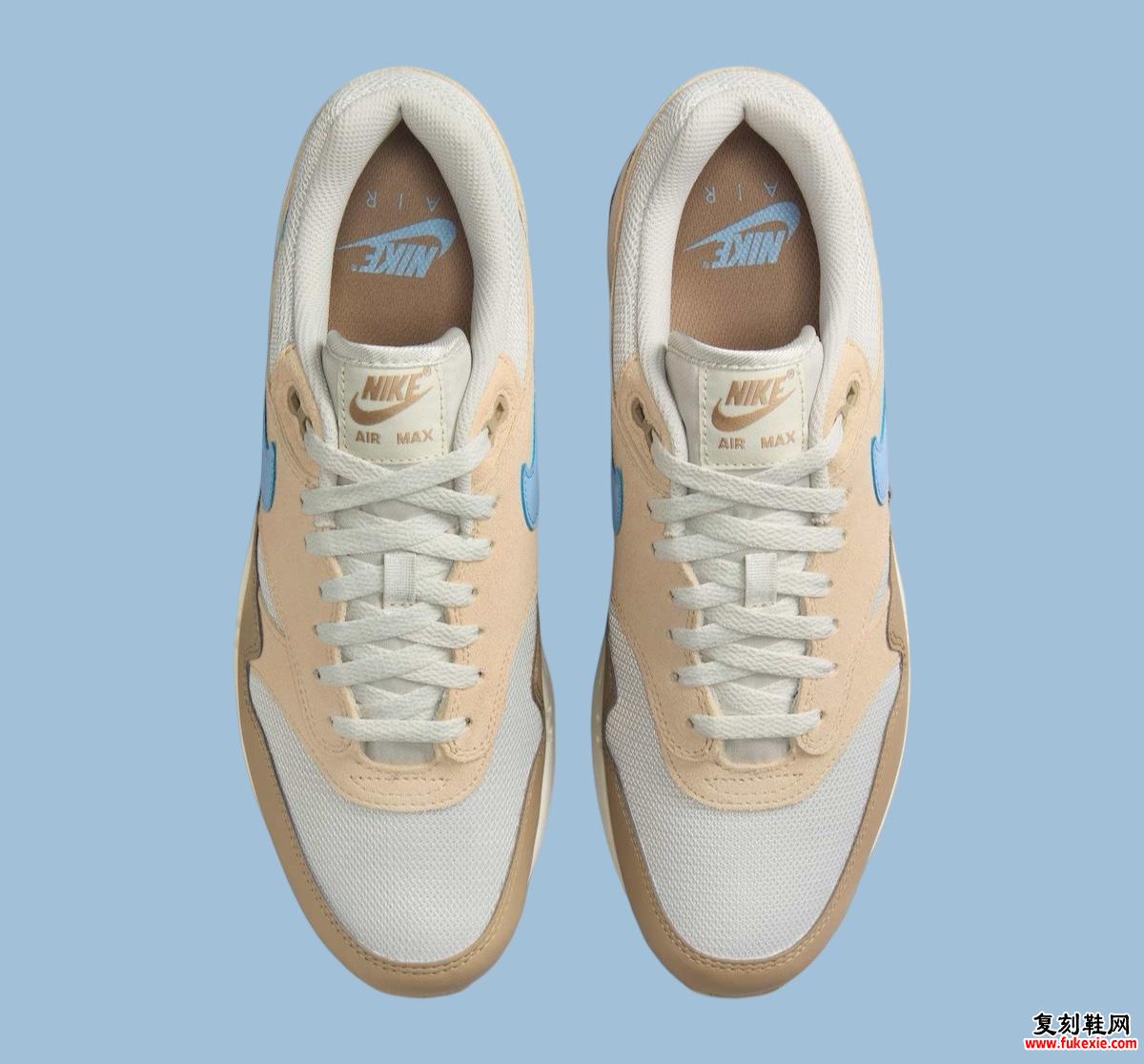 Nike Air Max 1 “Light Bone/Psychic Blue” 将于 2025 年春季发布 货号：FZ5808-009