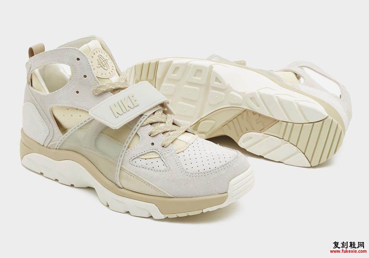 Nike Air Trainer Huarache “Sail/Khaki” 将于 2025 年春季发布 货号：IB7678-100