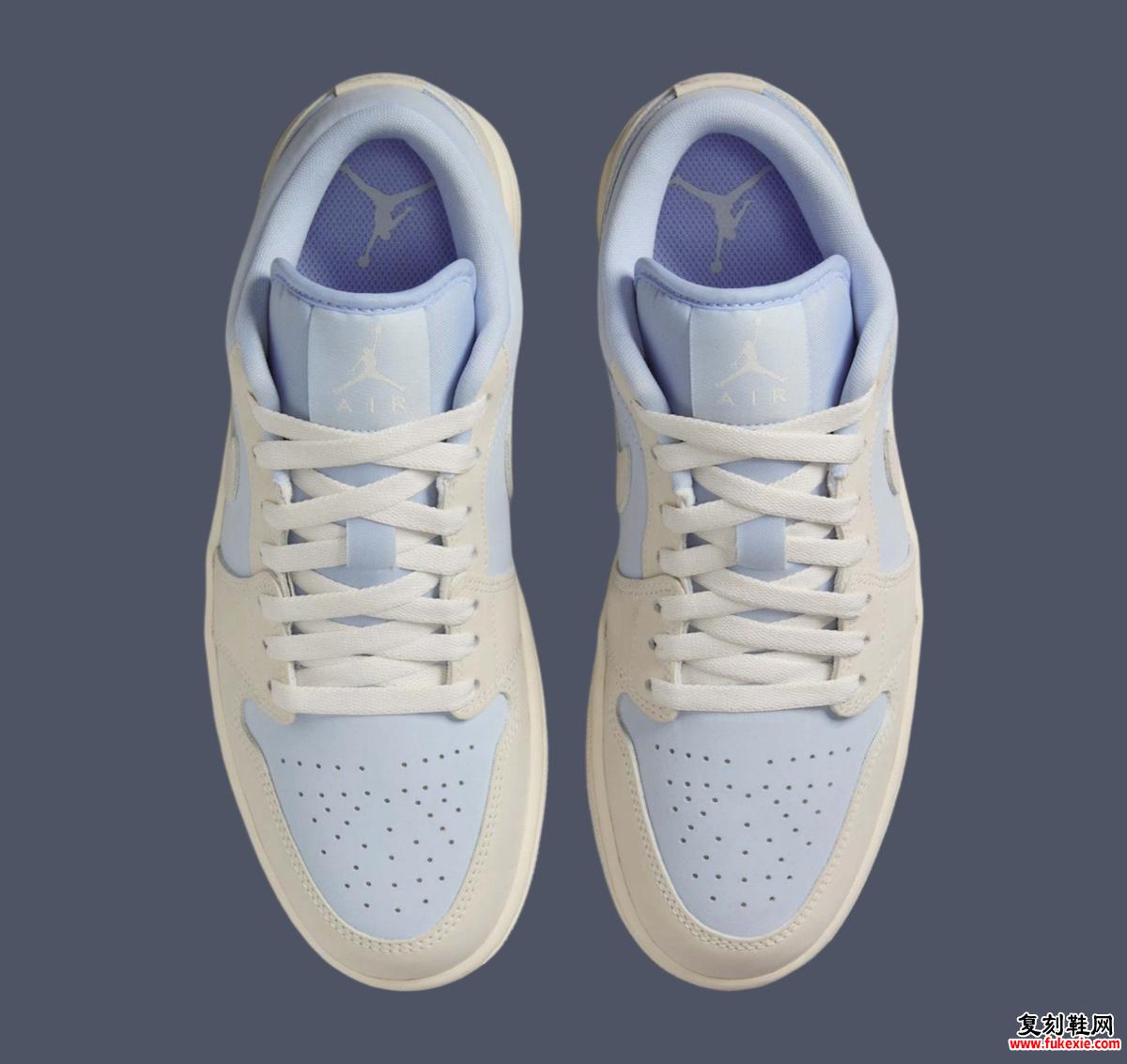 Air Jordan 1 Low “Hydrogen Blue” 将于 2025 年春季发布 货号：IB4003-407