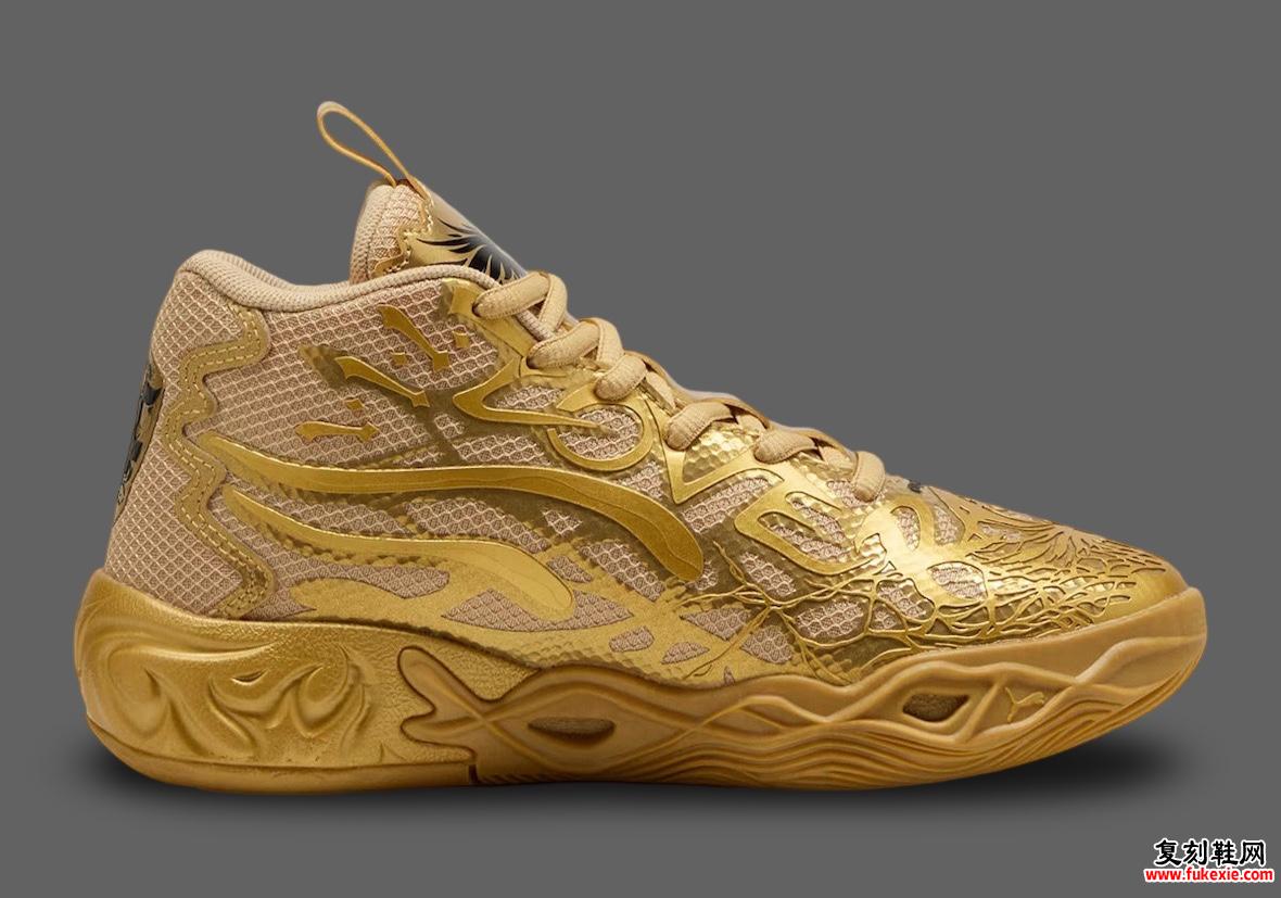 LaMelo Ball黄金战靴PUMA MB.04发布：设计解析与发售详情全汇总