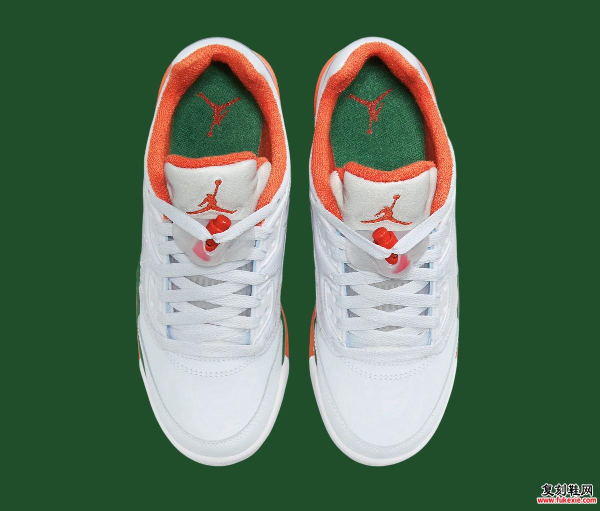 AIR JORDAN 5 GS “MIAMI HURRICANES” 将于 2024 年 6 月发售 货号： FQ1293-018