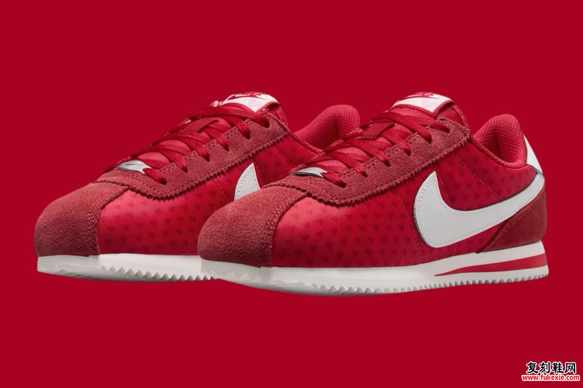 Nike Cortez“Valentine's Day”(GS) 2025年春季“情人节”货号：HV5166-696