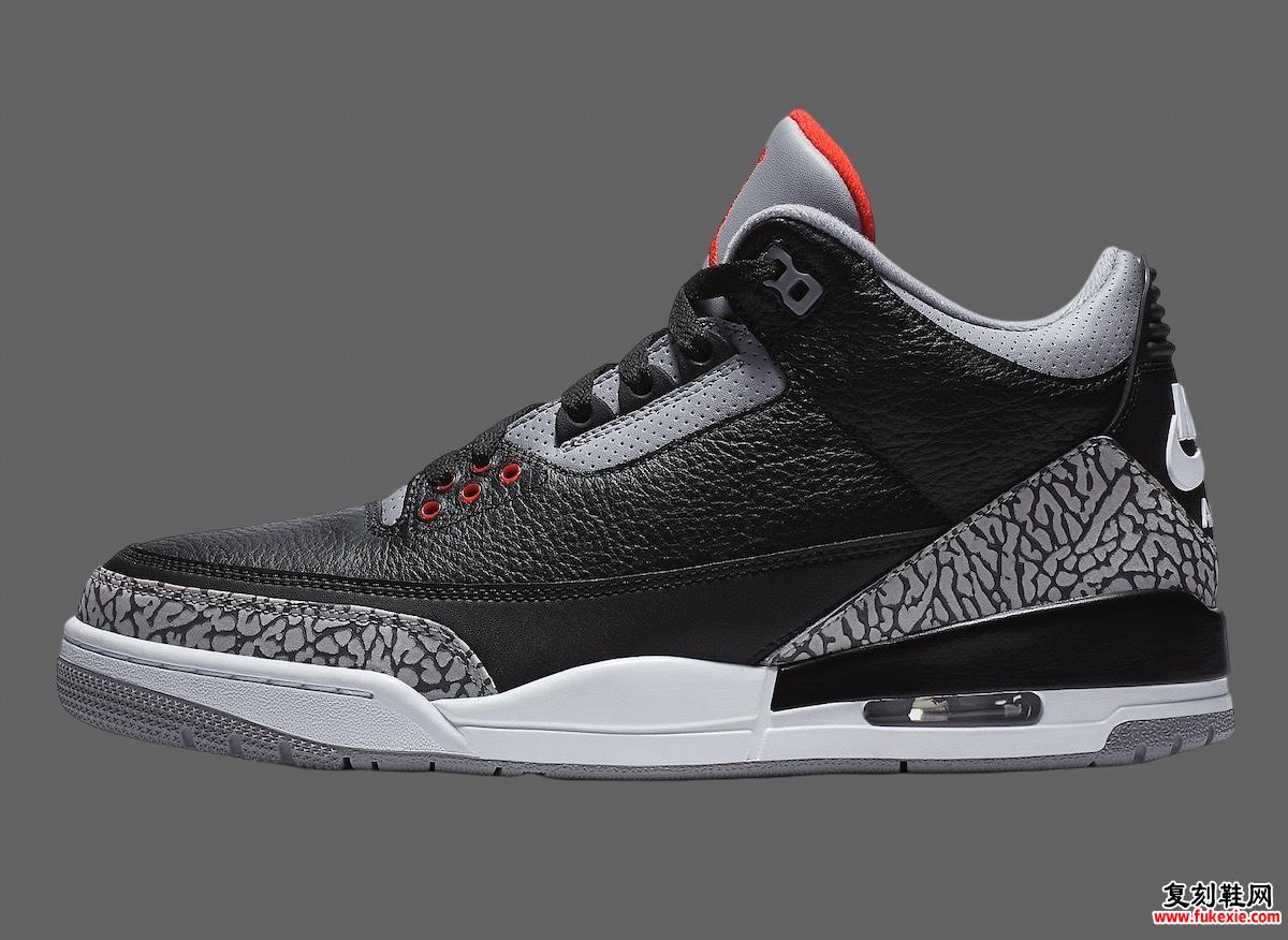 AIR JORDAN 3 OG “BLACK CEMENT” 将于 2024 年 11 月回归 货号：DN3707-010