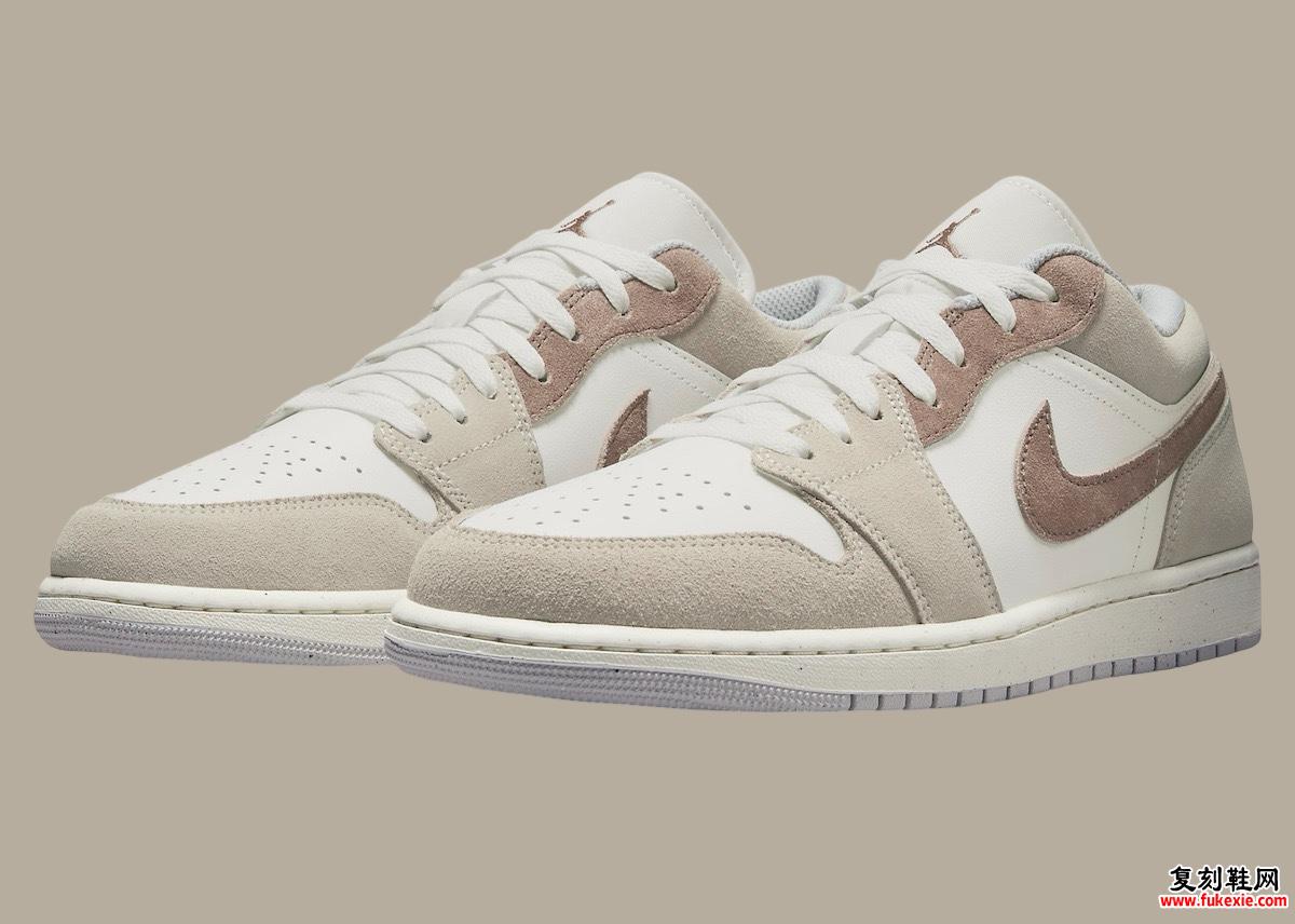 Air Jordan 1 Low “Light Bone/Archaeo Brown” 现已上市（2024 年 8 月）货号：HF1567-200