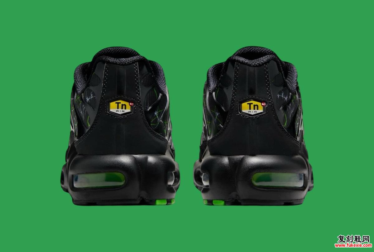 Nike Air Max Plus “Black/Green Strike” 将于 2025 年春季发布 货号：IB3075-001