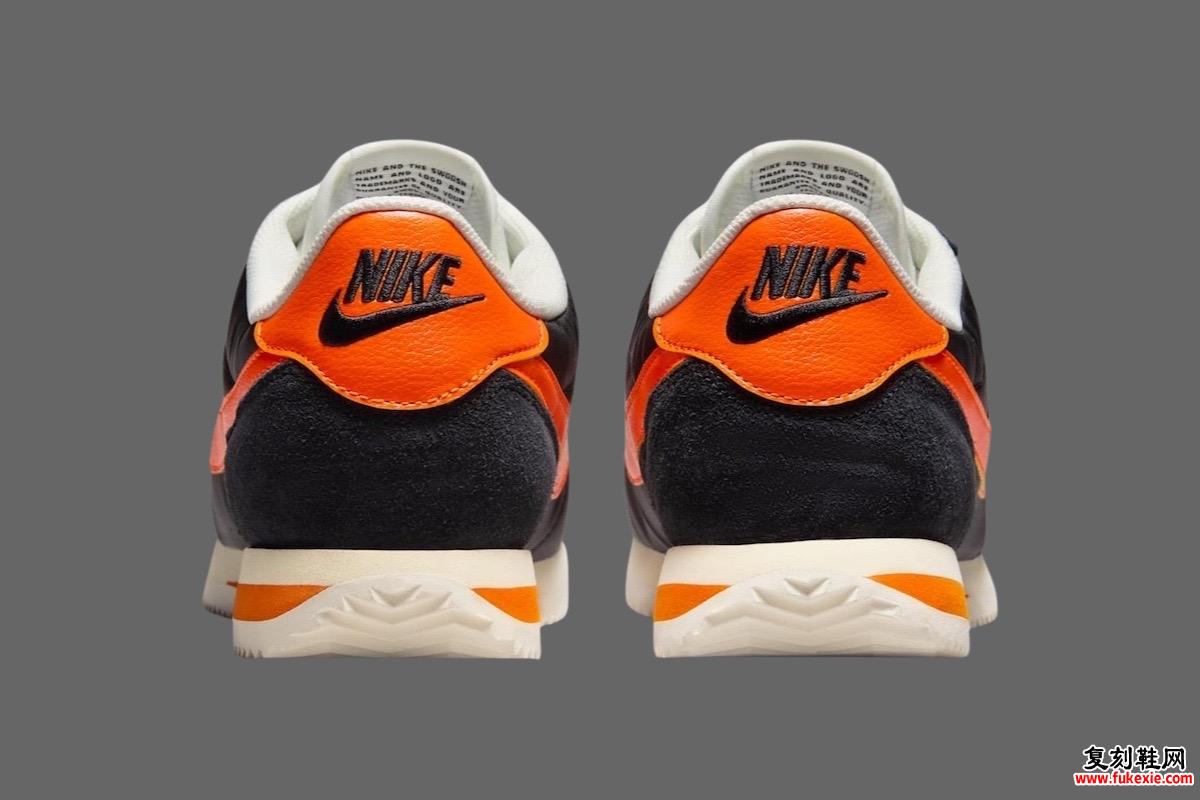 Nike Cortez “Black/Safety Orange” 散发出万圣节氛围 货号：HF0263-003