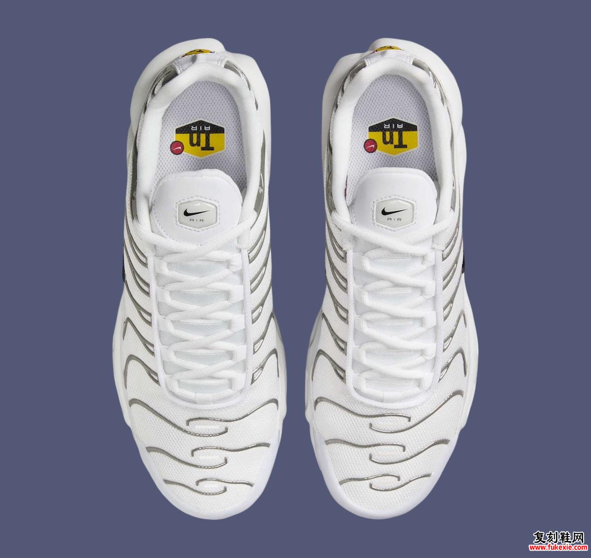 Nike Air Max Plus “White/Metallic Silver” 将于 2025 年春季发布 货号：HJ9743-100