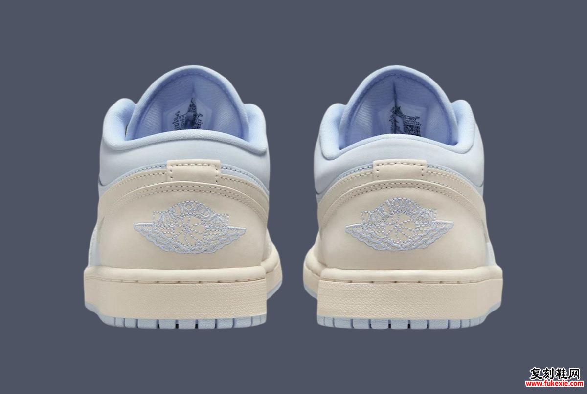 Air Jordan 1 Low “Hydrogen Blue” 将于 2025 年春季发布 货号：IB4003-407