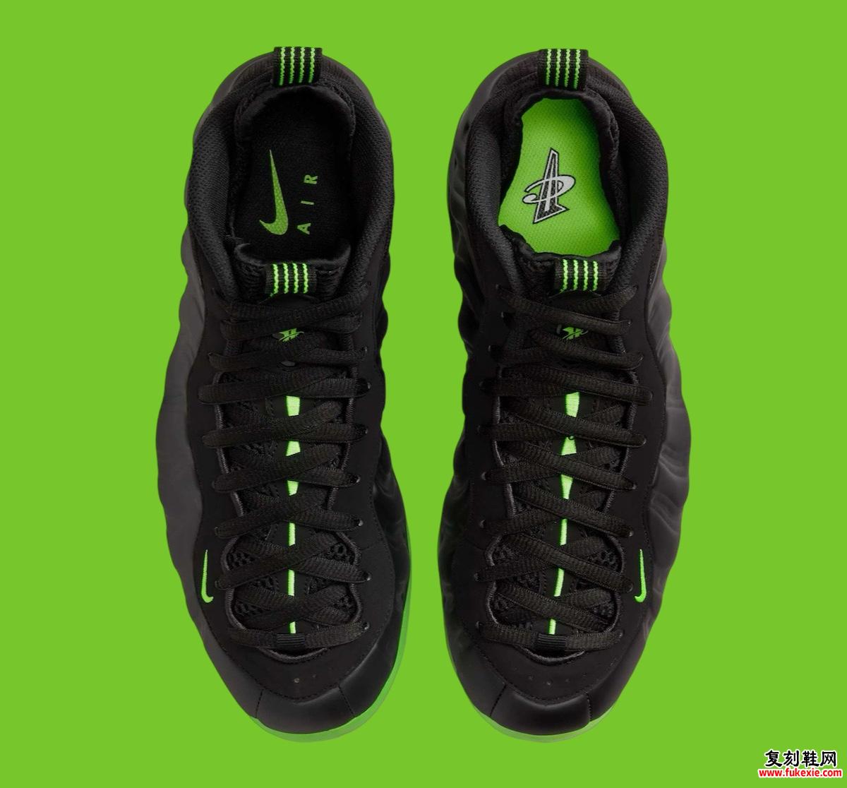 Nike Air Foamposite One “Black Volt” 将于 2025 年春季发布 货号：HF2902-001