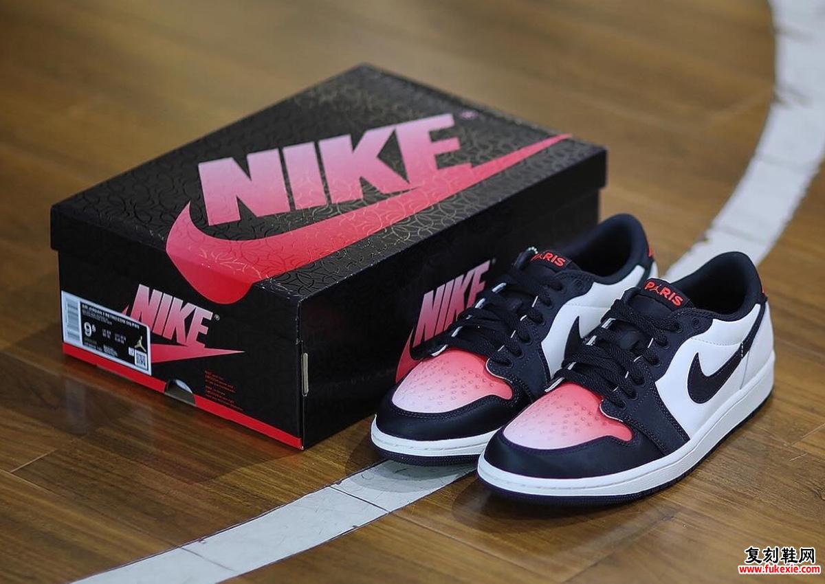 PSG x Air Jordan 1 Low OG 将于 2024 年 9 月发布 货号：HF8828-100