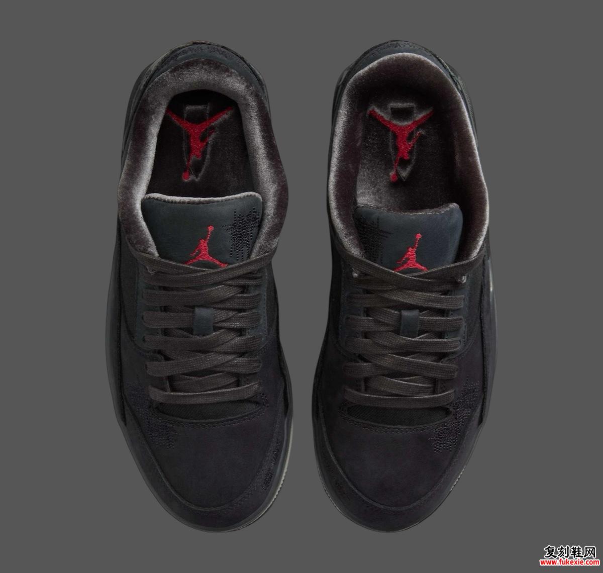 谁决定战争 x Jordan Flight Court “Black/Varsity Red” 发布 2024 年假期