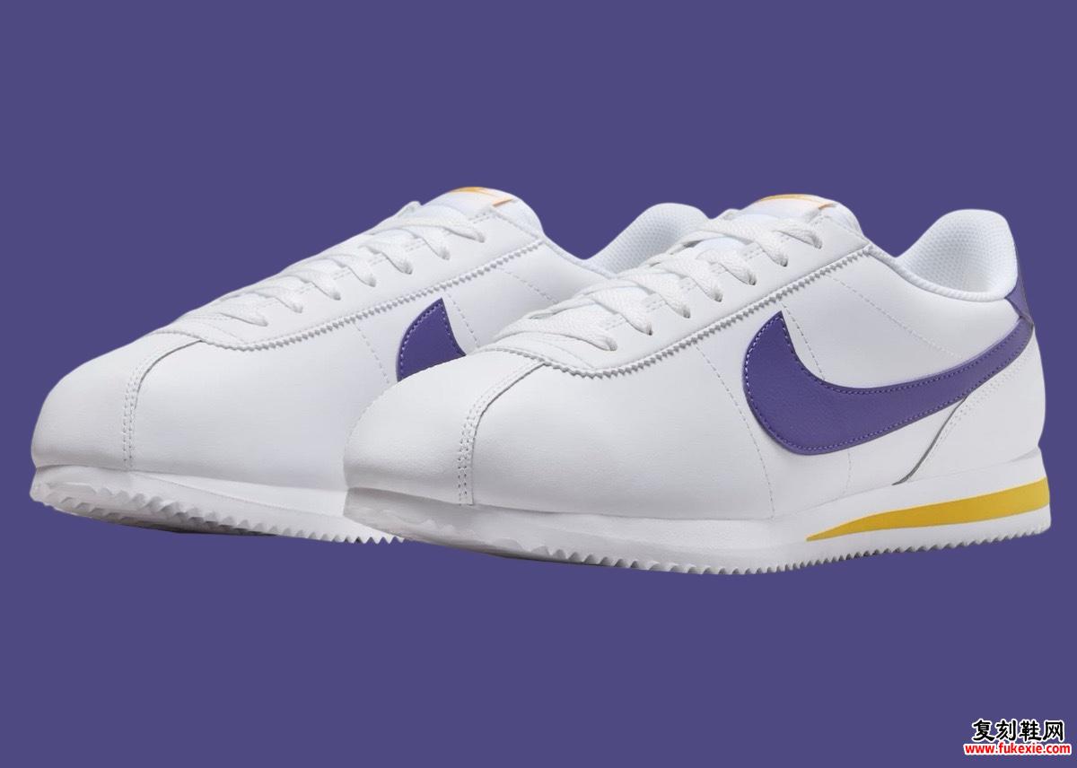 NIKE CORTEZ “LAKERS” 发布 2024 年夏季 货号：DM4044-106