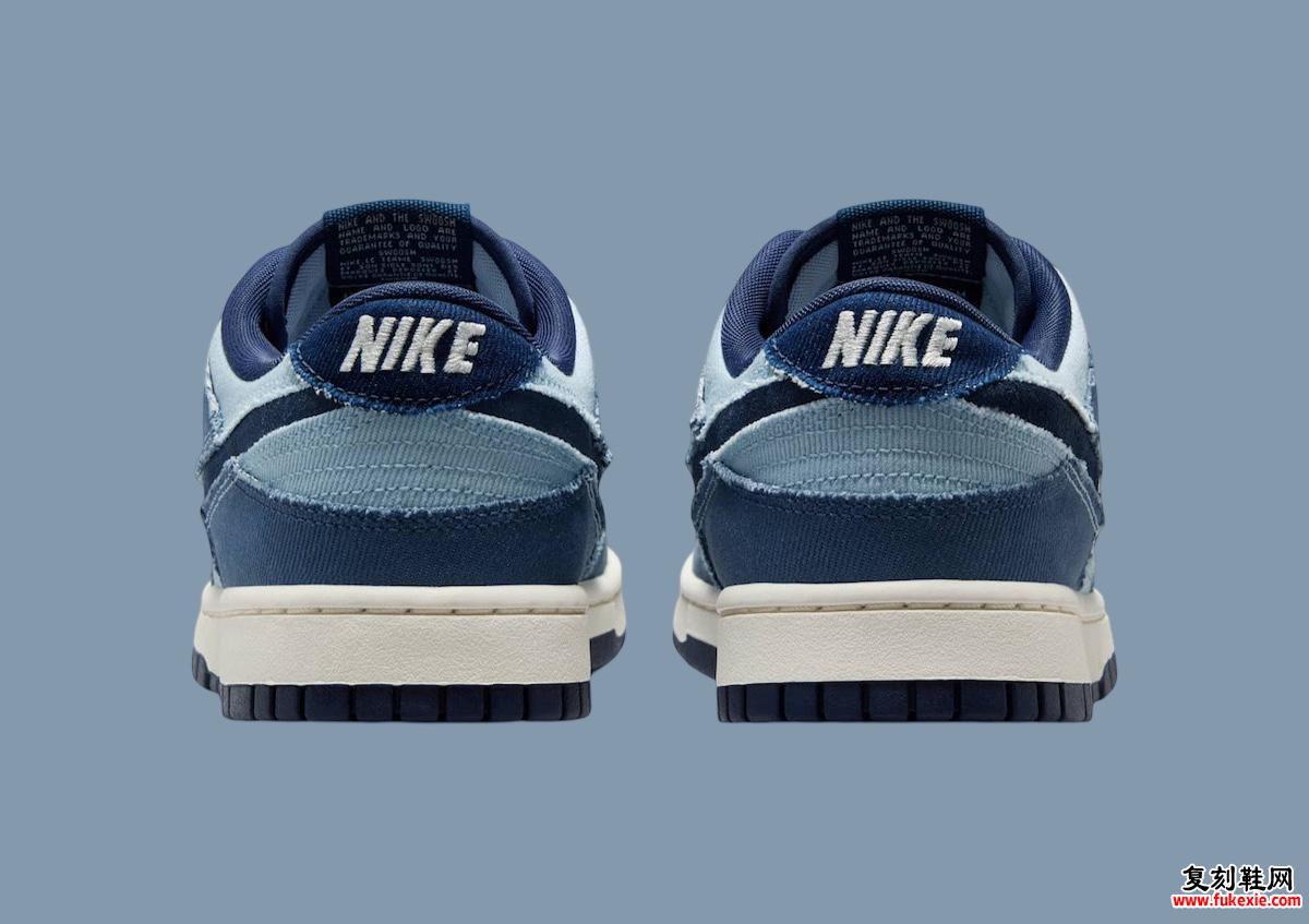 NIKE DUNK LOW “BLUE DENIM” 2025 年春季发布 货号：HF3141-400