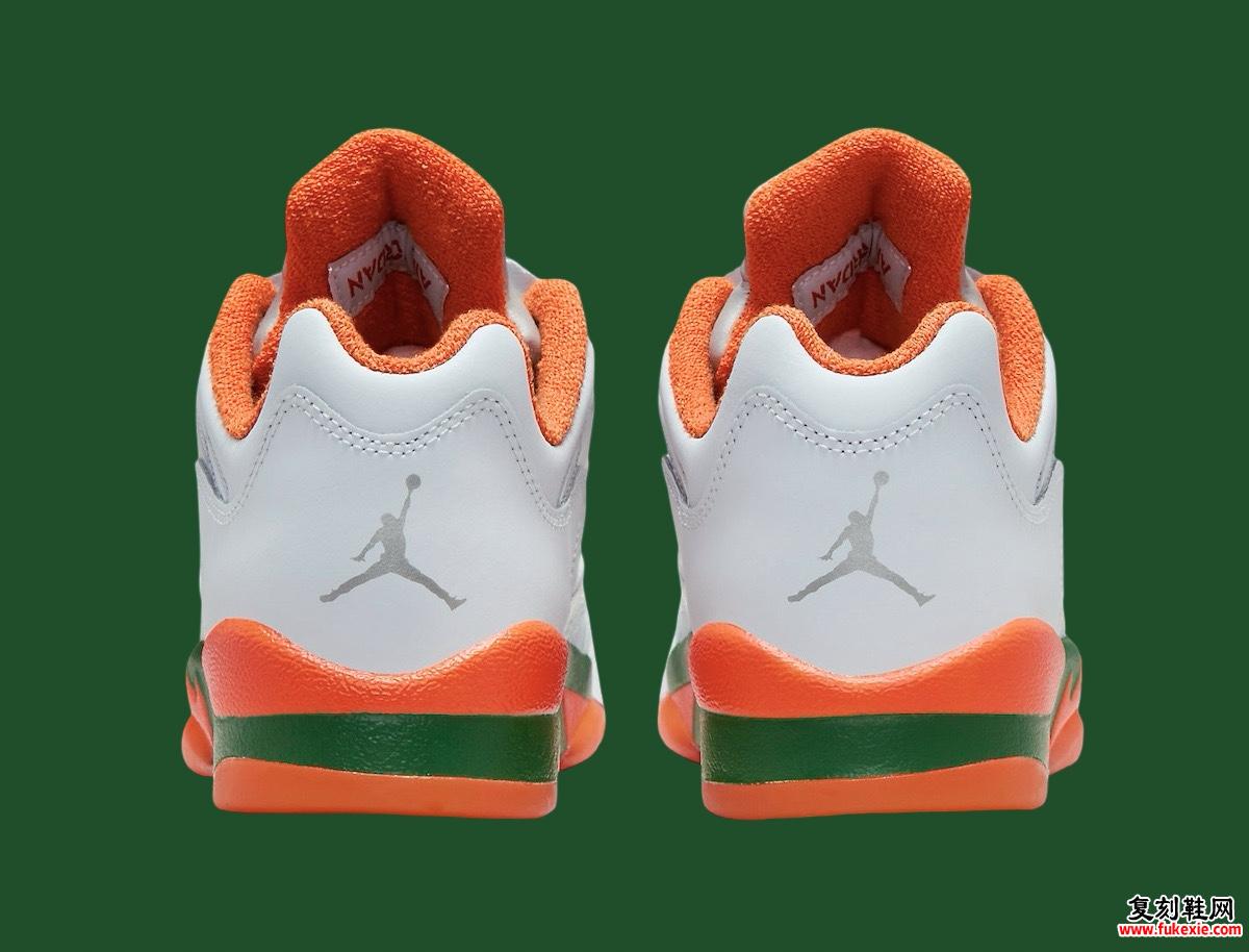 AIR JORDAN 5 GS “MIAMI HURRICANES” 将于 2024 年 6 月发售 货号： FQ1293-018