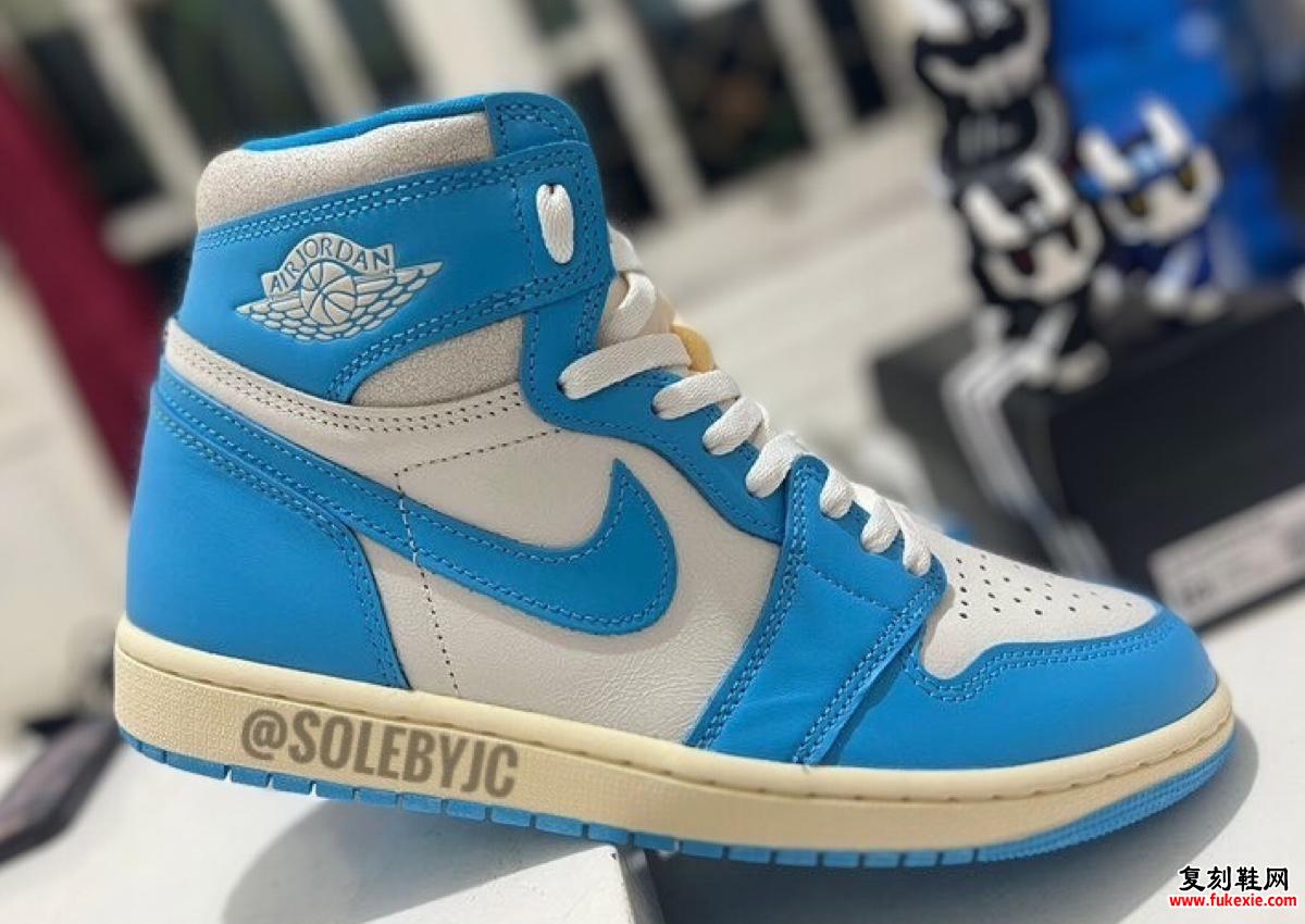 以下是为 2025 年重新设计的 Air Jordan 1 High OG UNC 的第一眼