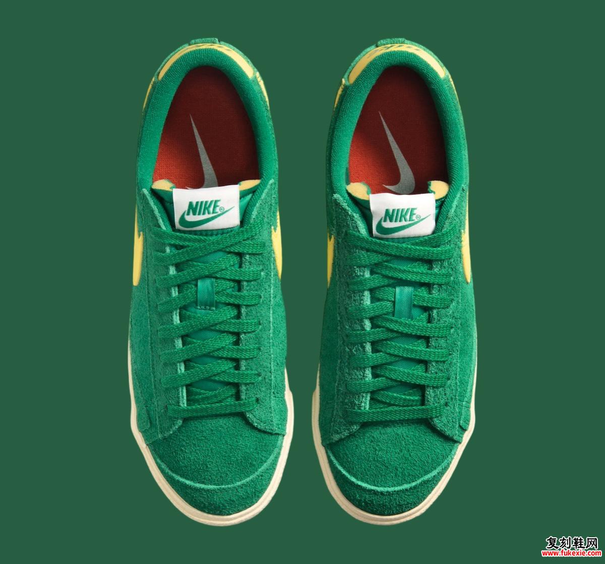 Nike Blazer Mid '77 “Oregon” 向俄勒冈鸭队致敬 货号：FQ8060-301