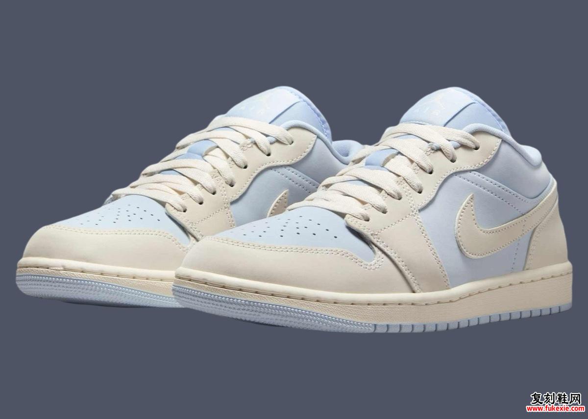 Air Jordan 1 Low “Hydrogen Blue” 将于 2025 年春季发布 货号：IB4003-407