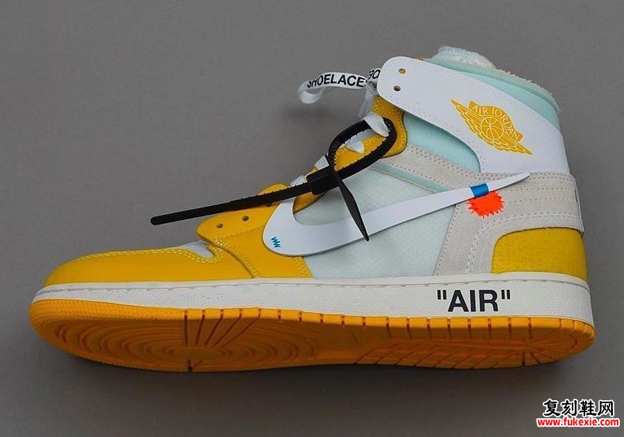 OFF-WHITE X AIR JORDAN 1“CANARY”将不会在 2025 年假日发售