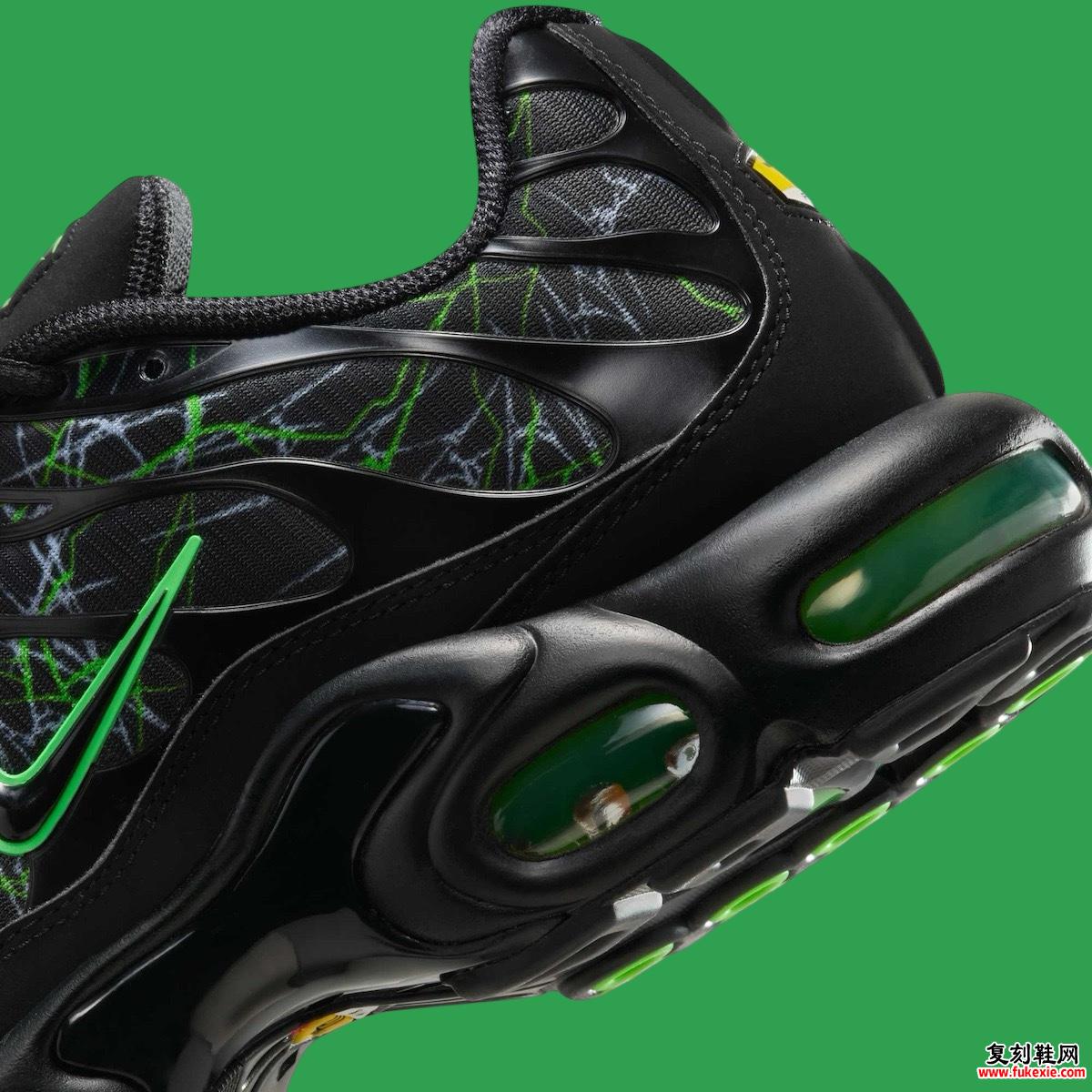 Nike Air Max Plus “Black/Green Strike” 将于 2025 年春季发布 货号：IB3075-001