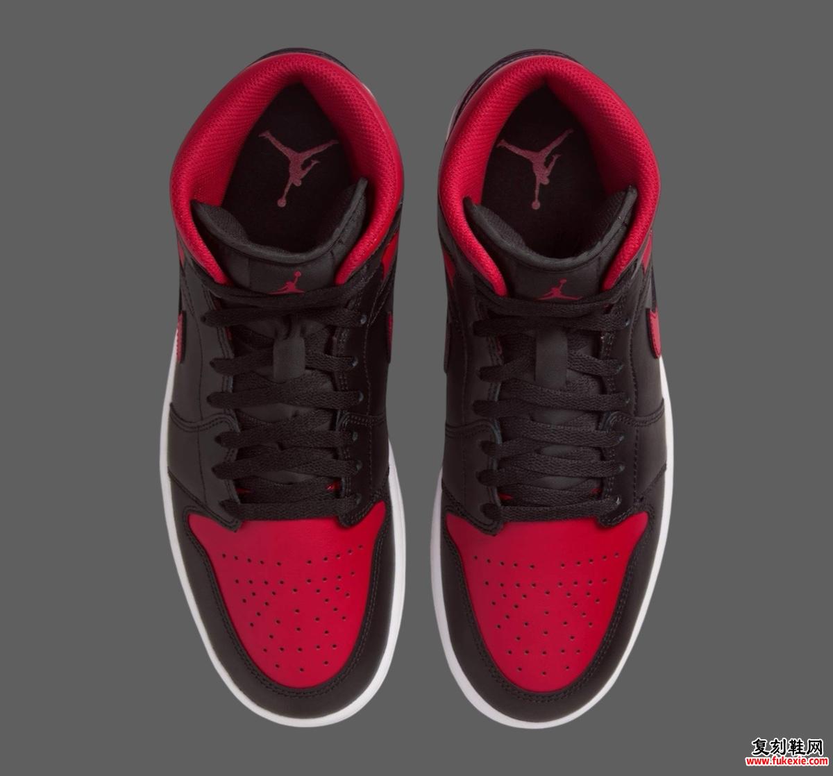 Air Jordan 1 Mid “Bred” 在 2025 年以新的方式回归 货号：DQ8426-067