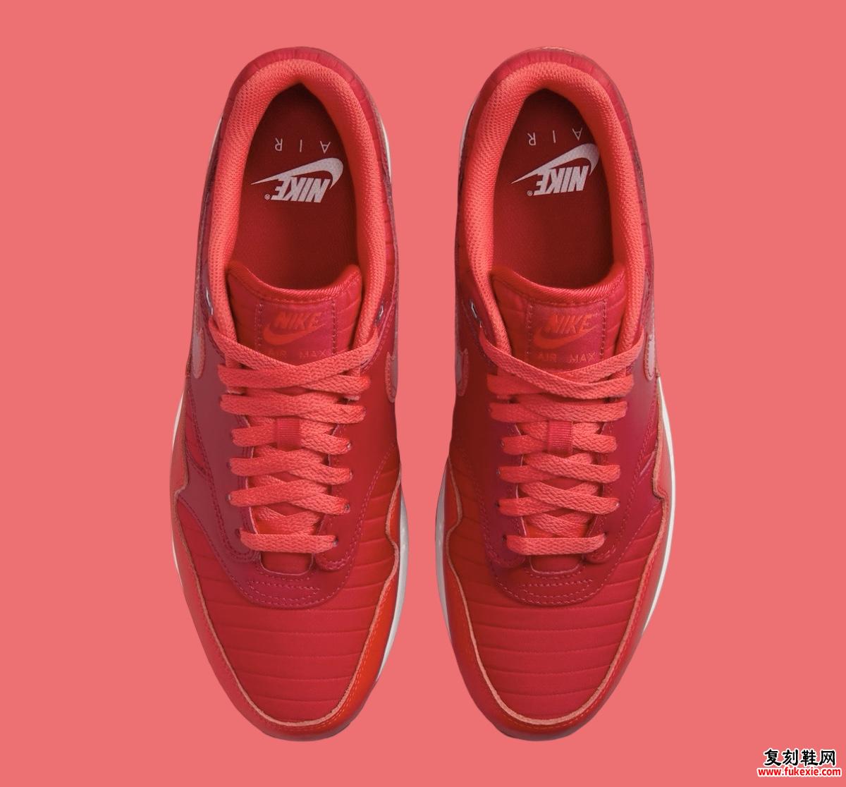 Nike Air Max 1 “Gym Red” 大学红 现已上市（2024 年 11 月）货号：HQ3607-687