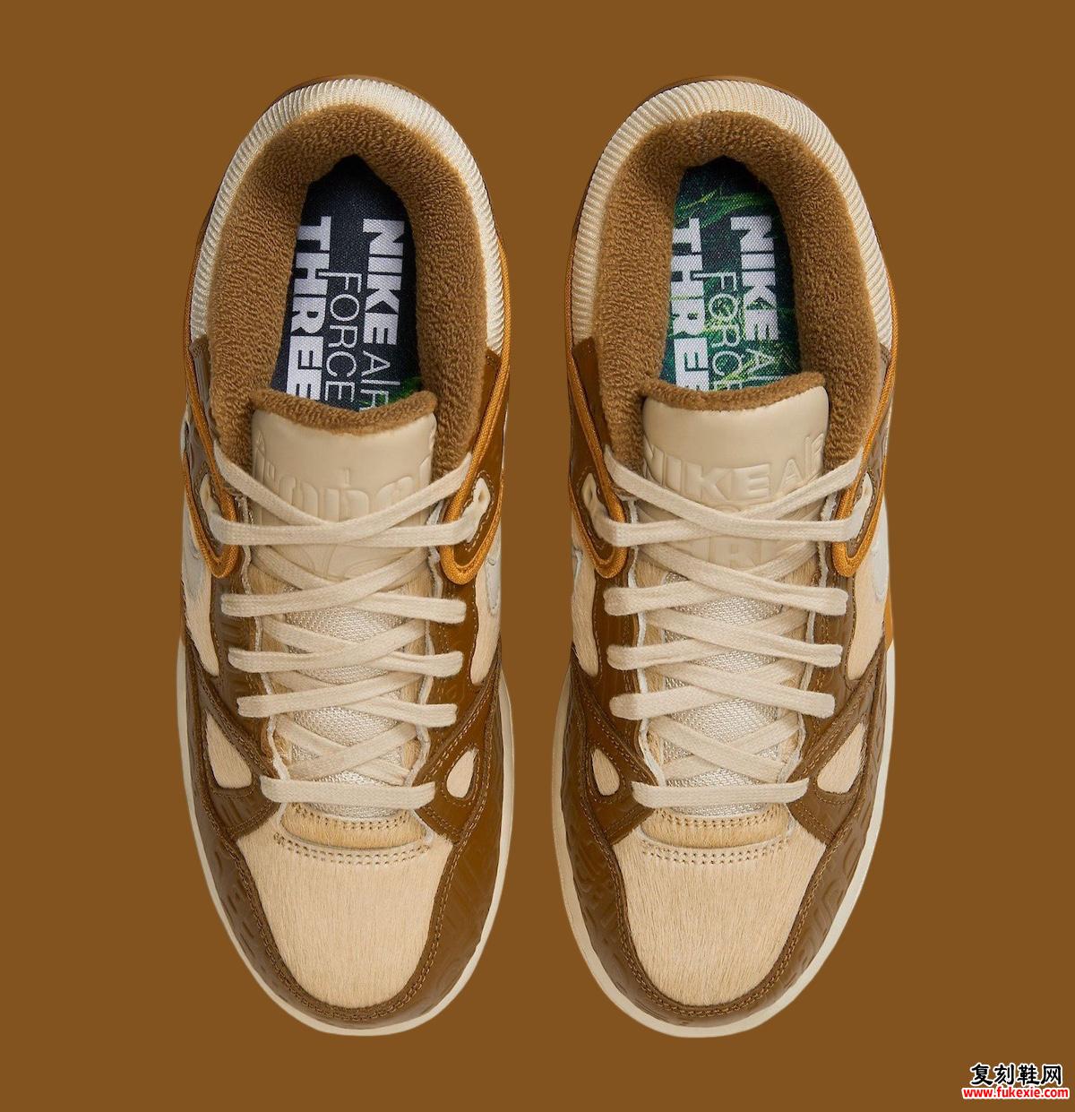 Nigo x Nike Air Force 3 Low “Light British Tan” 将于 2024 年 12 月发布 货号：HQ0260-200