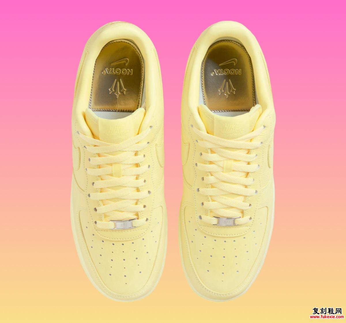 Drake NOCTA x Nike Air Force 1 Low “Citron Tint” 2024 年 12 月发布 货号：CZ8065-800