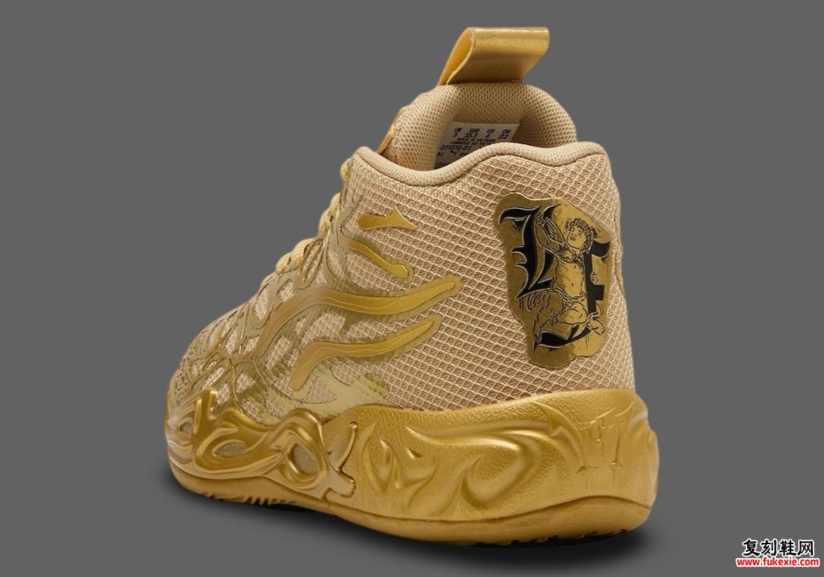 LaMelo Ball黄金战靴PUMA MB.04发布：设计解析与发售详情全汇总