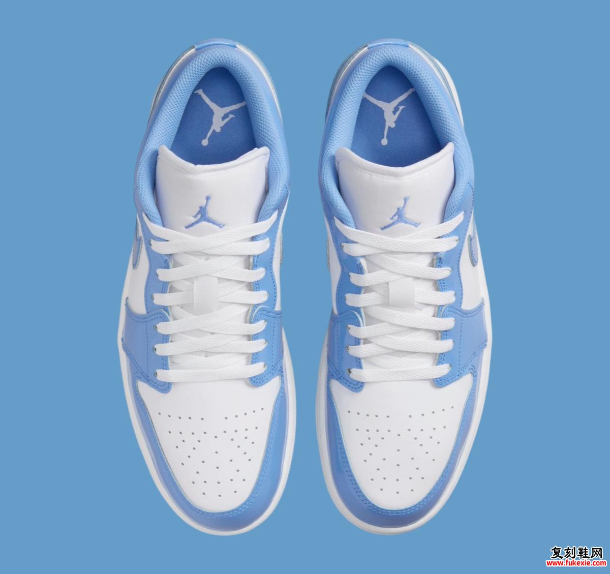 Air Jordan 1 Low “Legend Blue” 与今年的 Air Jordan 11 相得益彰 货号：FZ2138-114