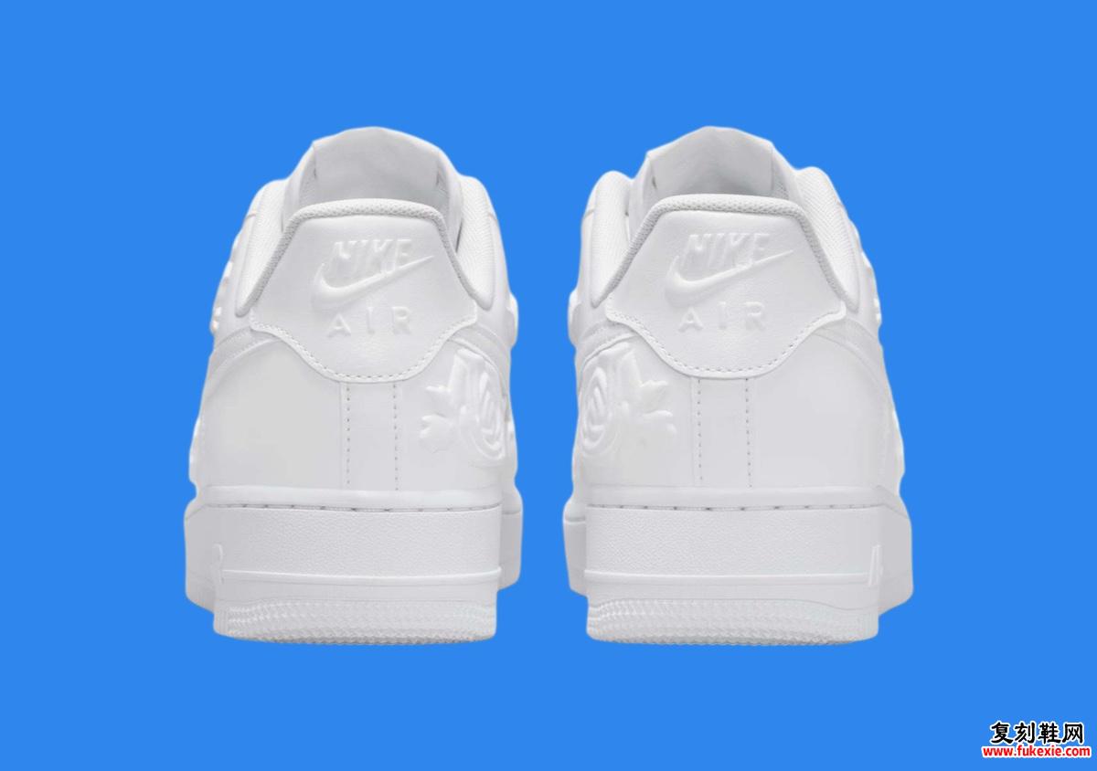 Nike Air Force 1 Low “White Roses” 现已上市（2025 年 1 月）货号：HF2016-100