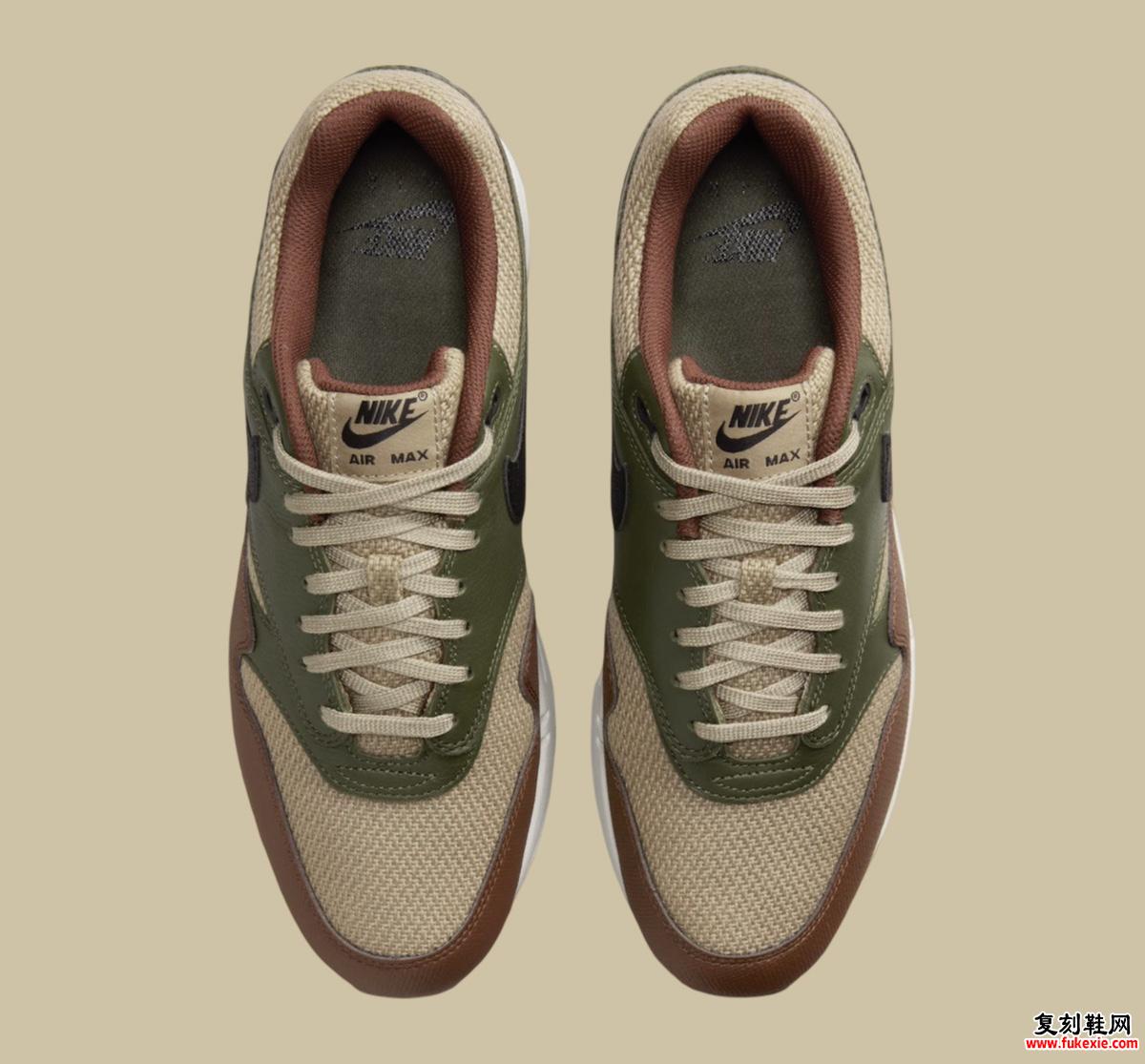 Nike Air Max 1 “Neutral Olive/Cargo Khaki” 现已上市（2024 年 8 月）货号：HF1516-200