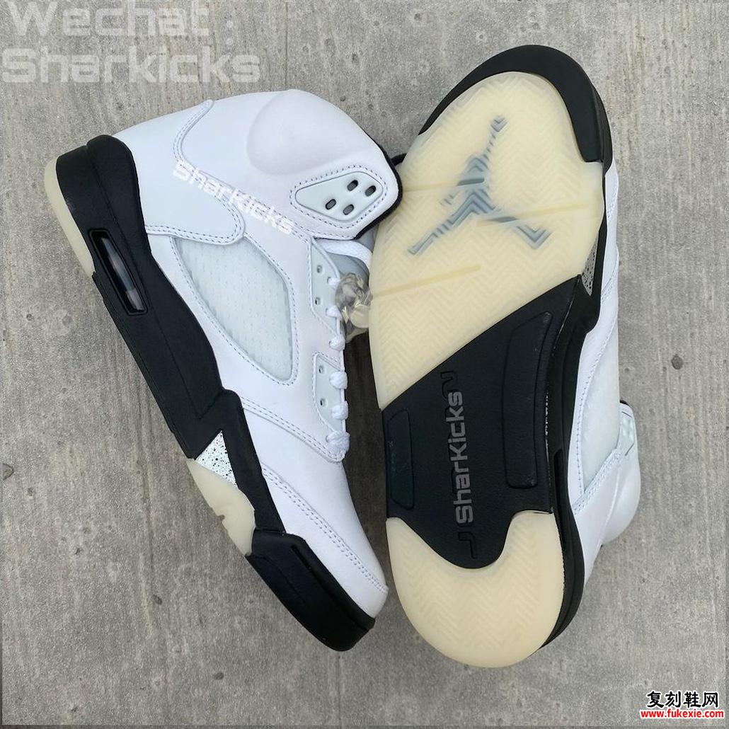 AIR JORDAN 5 “WHITE/BLACK” 将于 2024 年 12 月发售 货号：DD0587-110