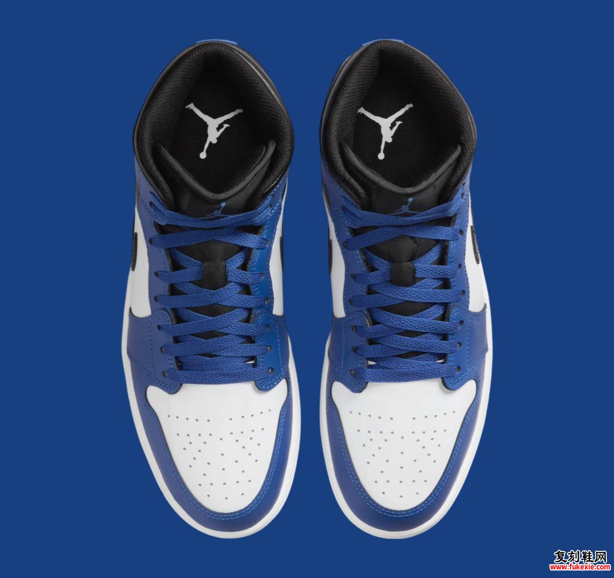 AIR JORDAN 1 MID “GAME ROYAL” 将于 2024 年假日发售 货号：DQ8426-402