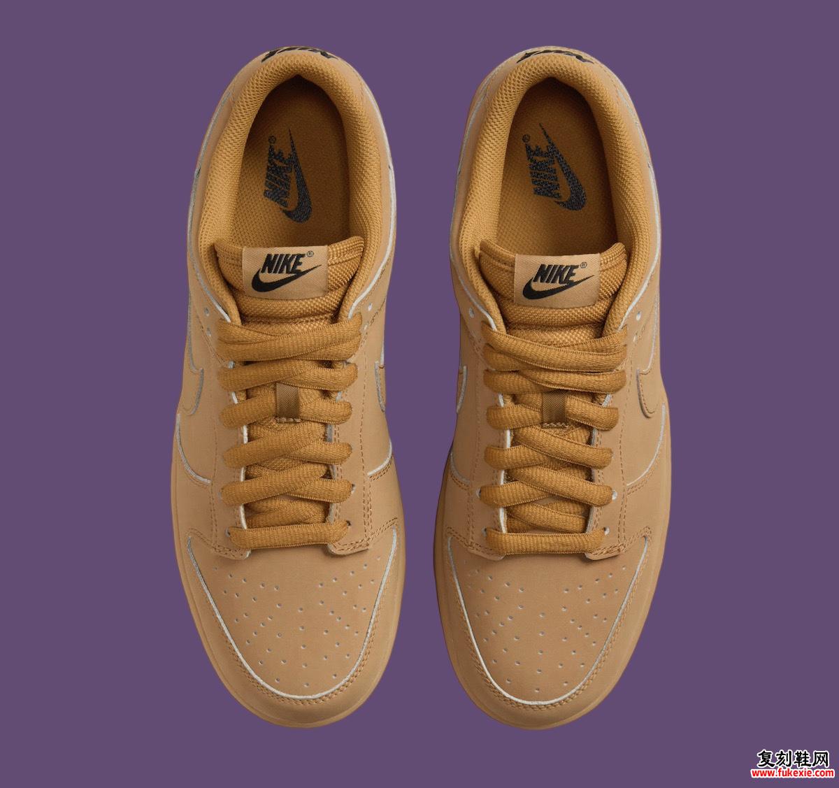 NIKE DUNK LOW “WHEAT” 将于 2024 年假期发售 货号：HQ1932-700