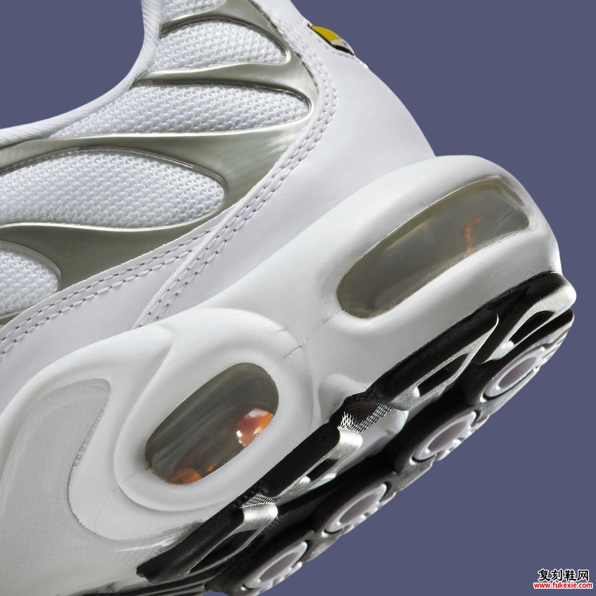 Nike Air Max Plus “White/Metallic Silver” 将于 2025 年春季发布 货号：HJ9743-100