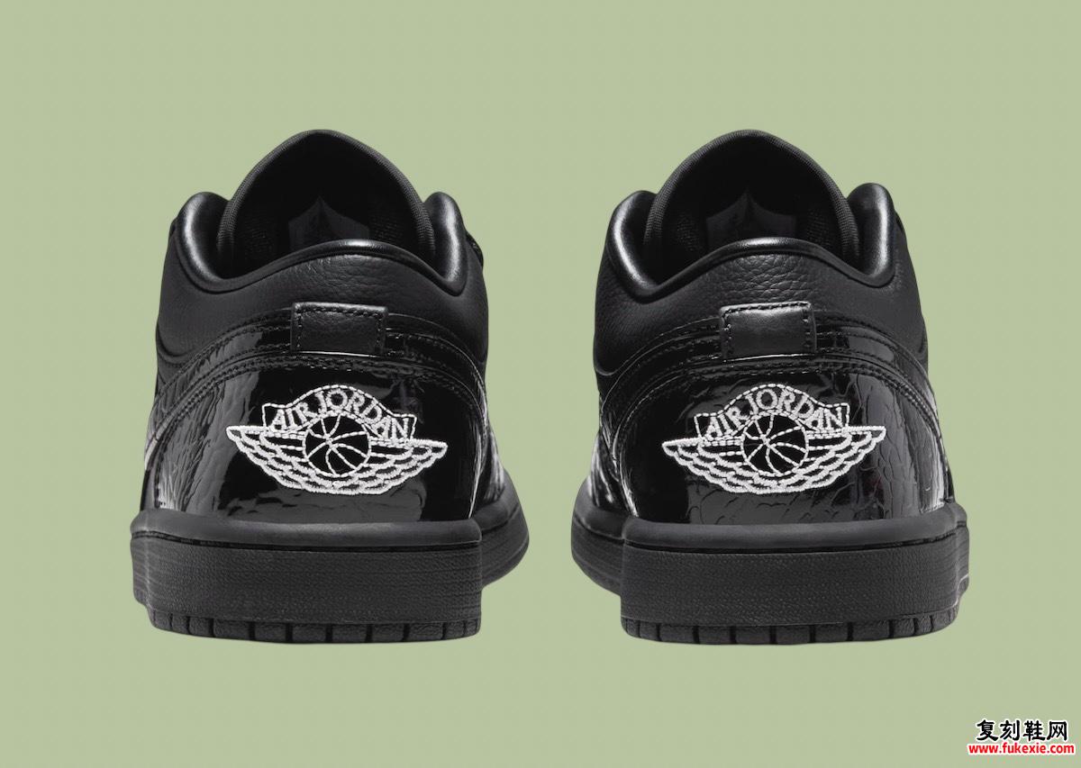 AIR JORDAN 1 LOW “BLACK CROC” 现已发售（2024 年 7 月）货号：HJ7743-010