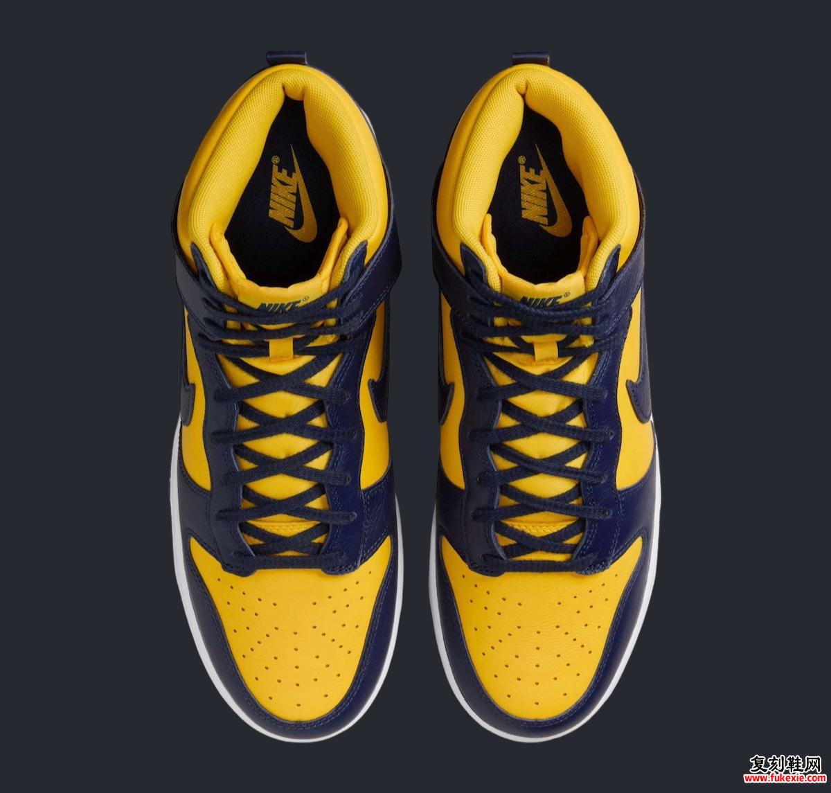 Nike Dunk High “Michigan” 将于 2025 年春季回归 货号：HF3143-700